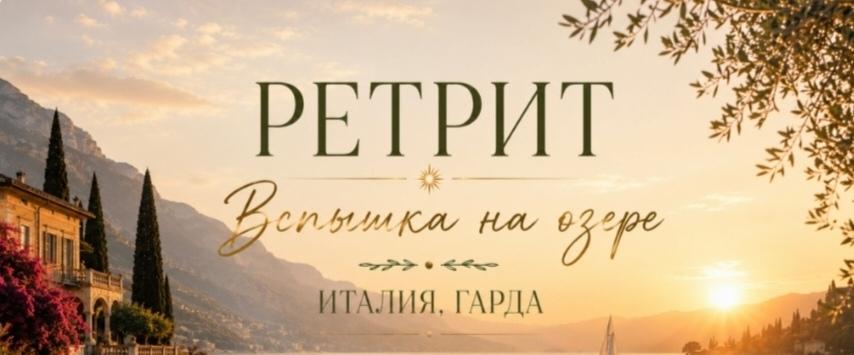 РЕТРИТ «Вспышка на озере», Гарда, Италия